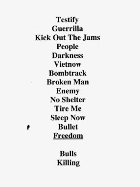 SETLIST