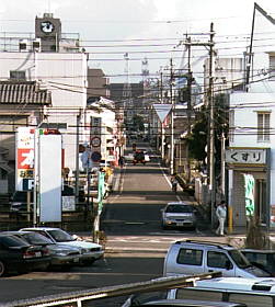 国道２６号線歩道橋から北島方面