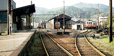 廃線直後の日方車庫