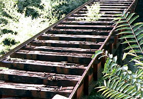 線路を撤去された鉄橋ＵＰ