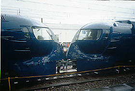 ラピート先頭部同士の連結面